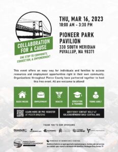 Flyer for Collaboration for a Cause: March 2023